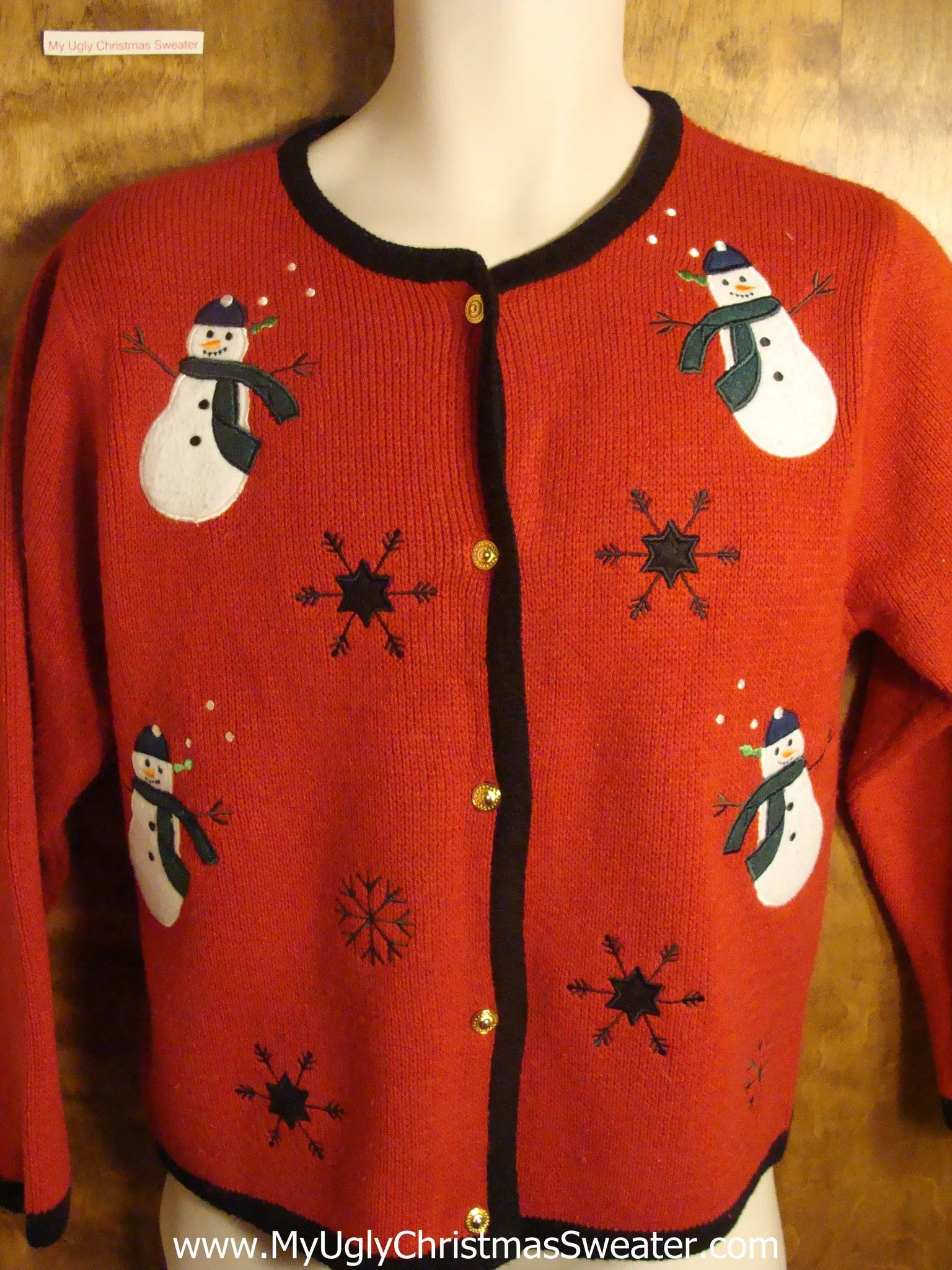 Merry Snowmen Tacky Christmas Sweater