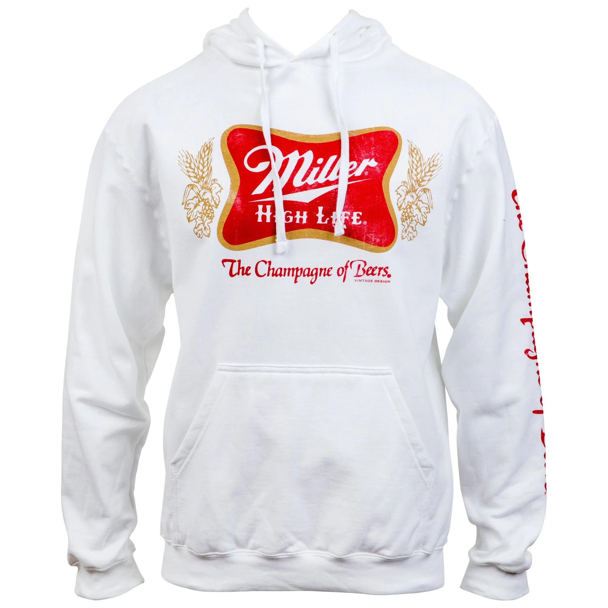 Miller High Life Logo Sleeve Print Hoodie