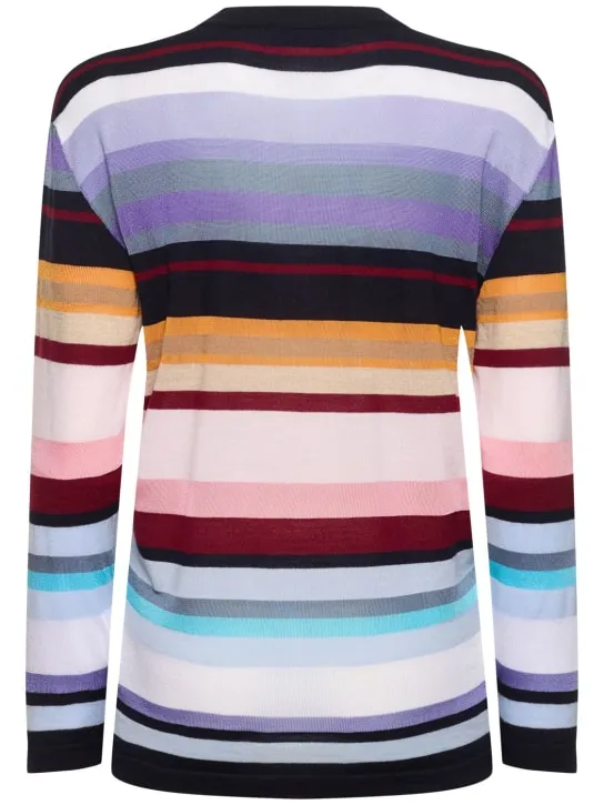 Missoni   Crewneck wool blend knit sweater 