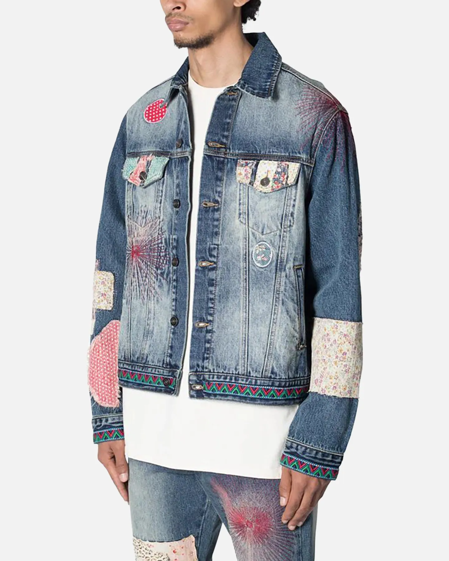 MNML Rugged Trucker Denim Jacket Blue