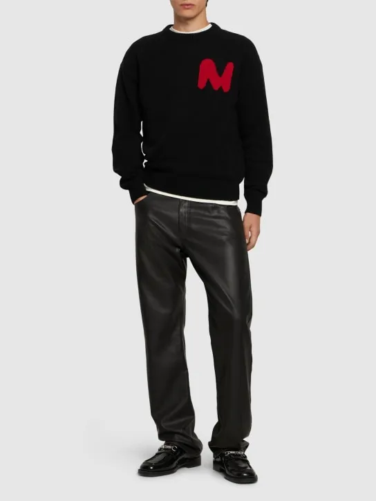 MSGM   50 The Mwave intarsia knit sweater 