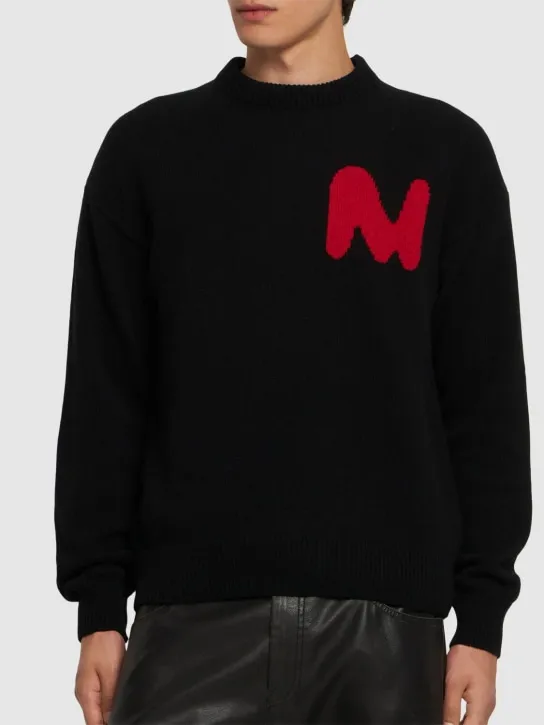 MSGM   50 The Mwave intarsia knit sweater 