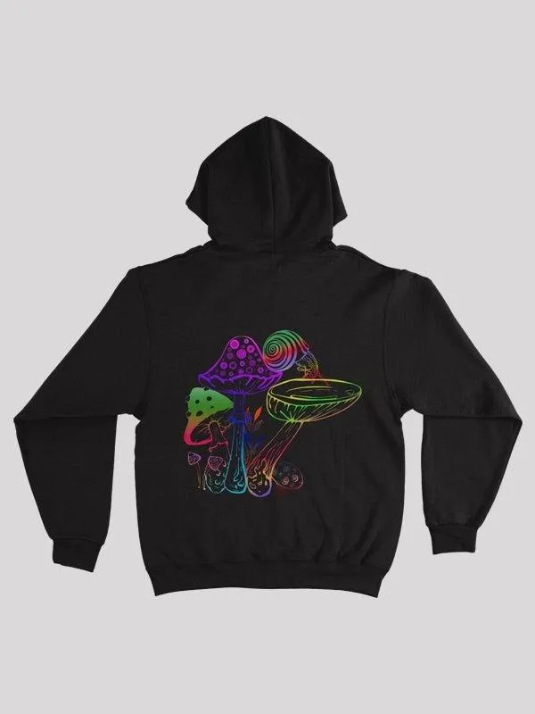 Mushroom Black Women's Hoodie