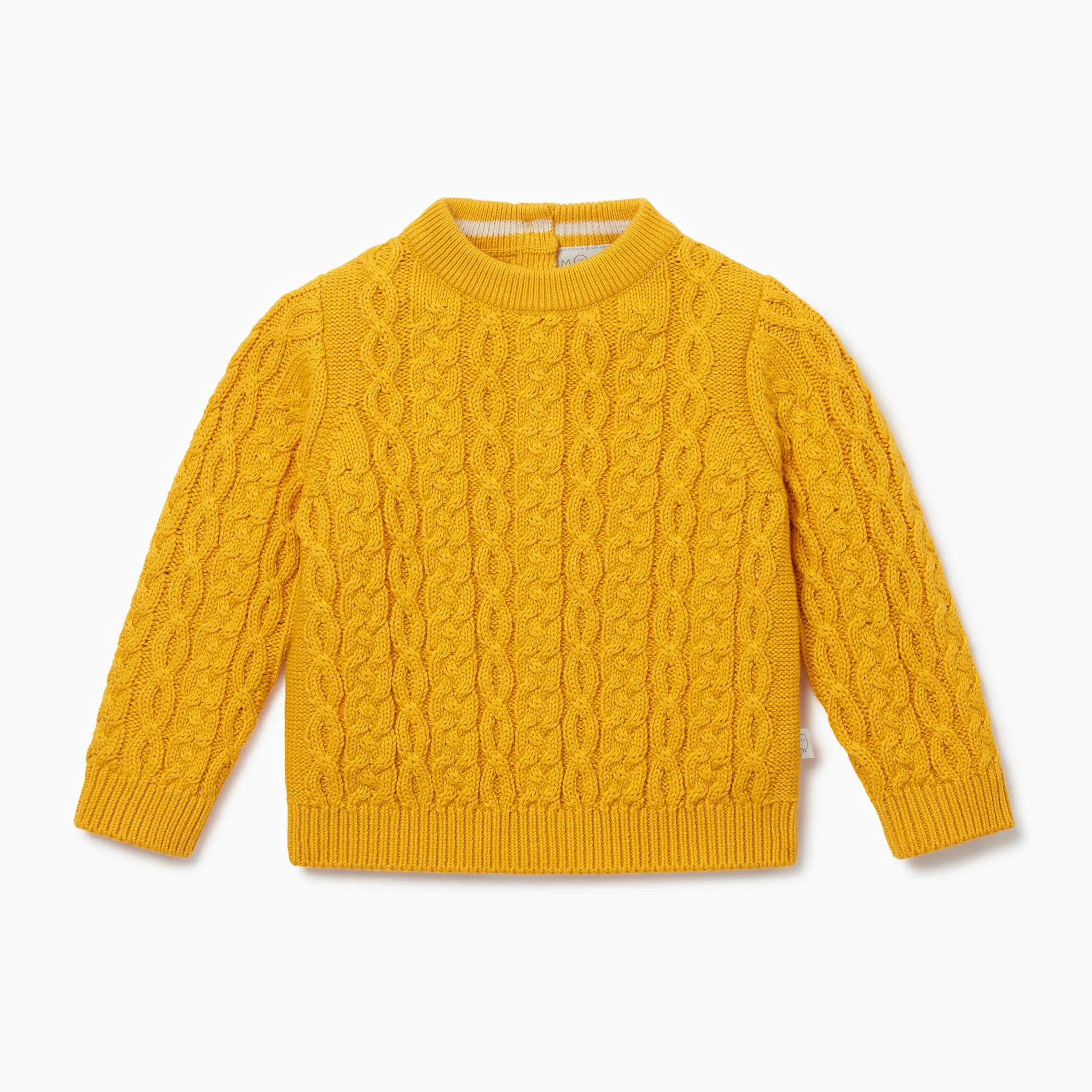 Mustard Cable Knit Sweater