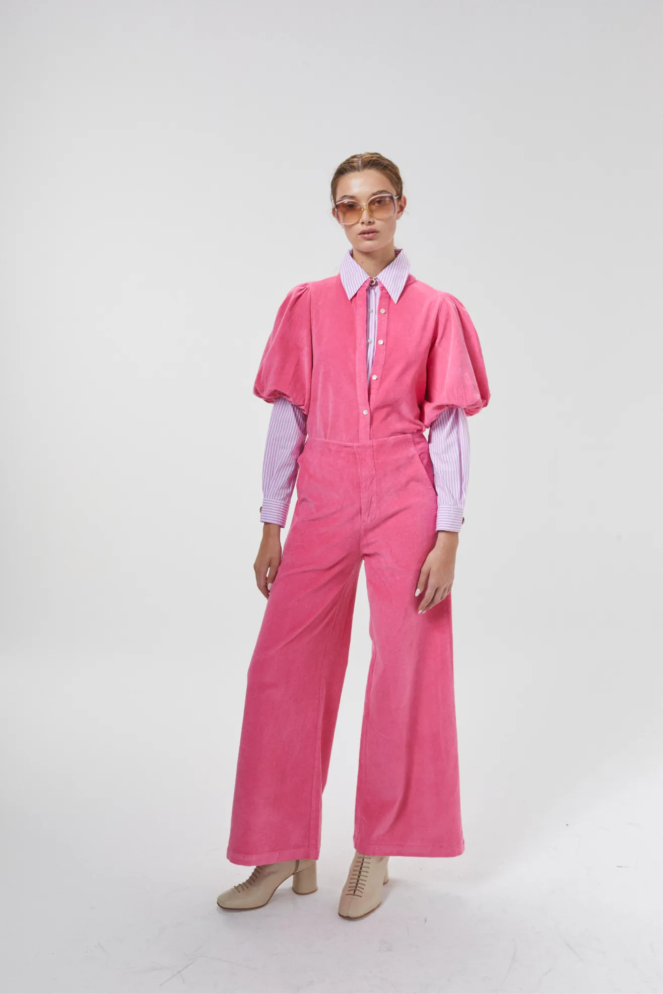 New Luna Corduroy Pants - Petunia Pink