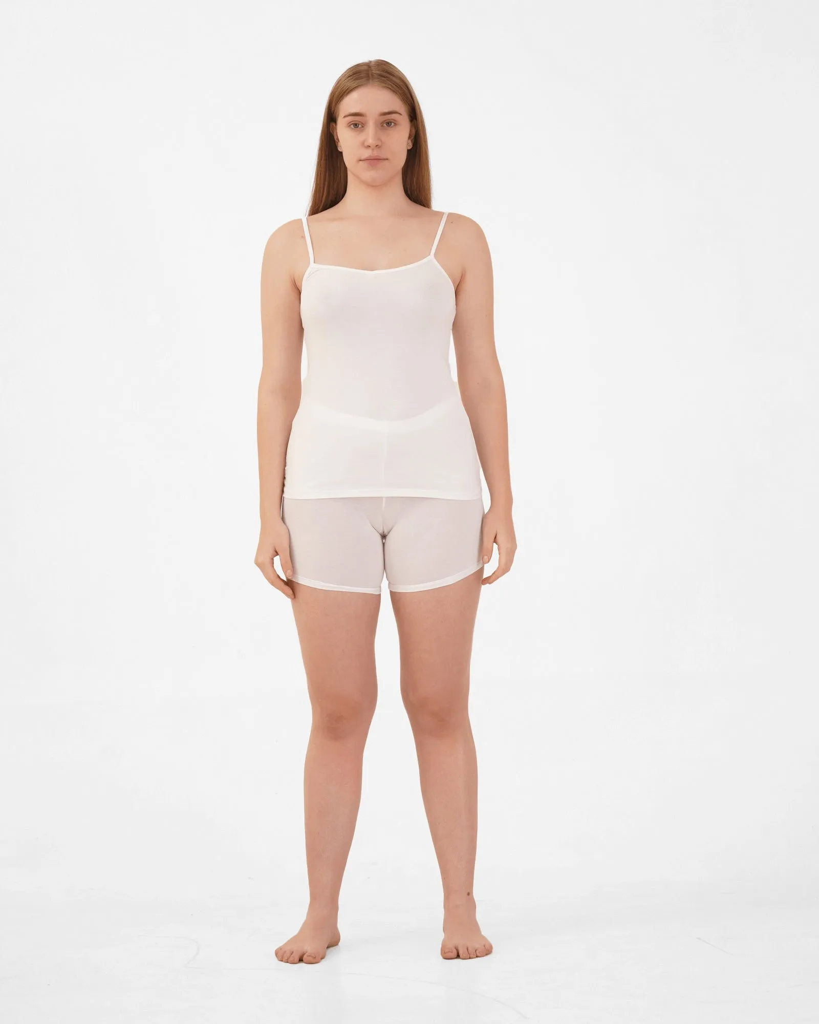 Organic Cotton Camisole- (Pack of 2), White