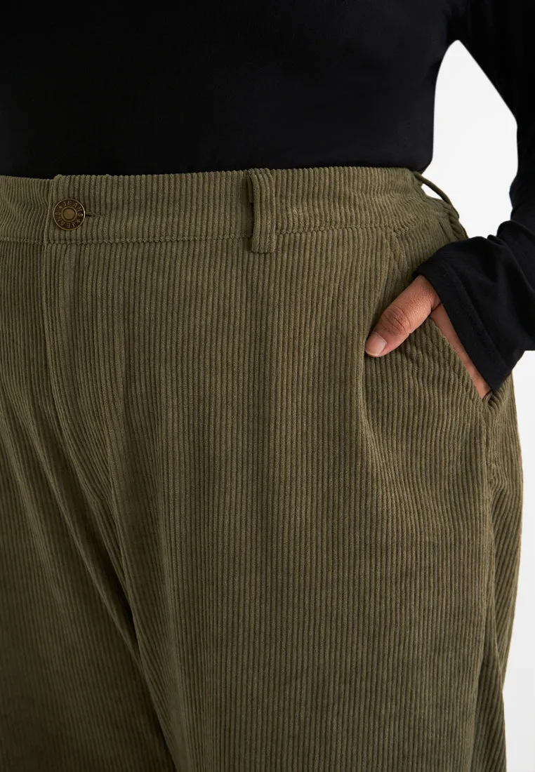 Orphie Corduroy Straight Cut Pants