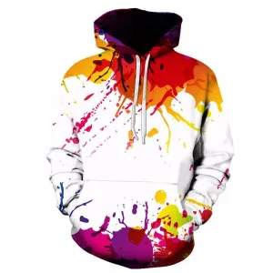 Paint Splash Art B Hoodie