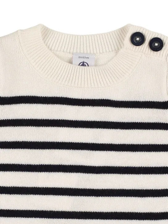 Petit Bateau   Cotton &amp; wool knit sweater 