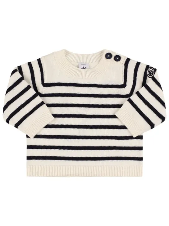 Petit Bateau   Cotton &amp; wool knit sweater 