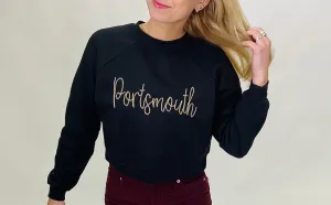 Portsmouth B&C Crewneck Sweater Black