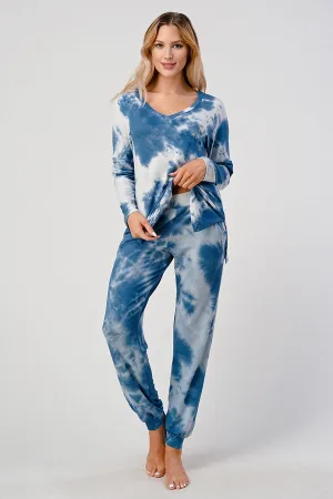 R0382 Blue Tie Dye Set