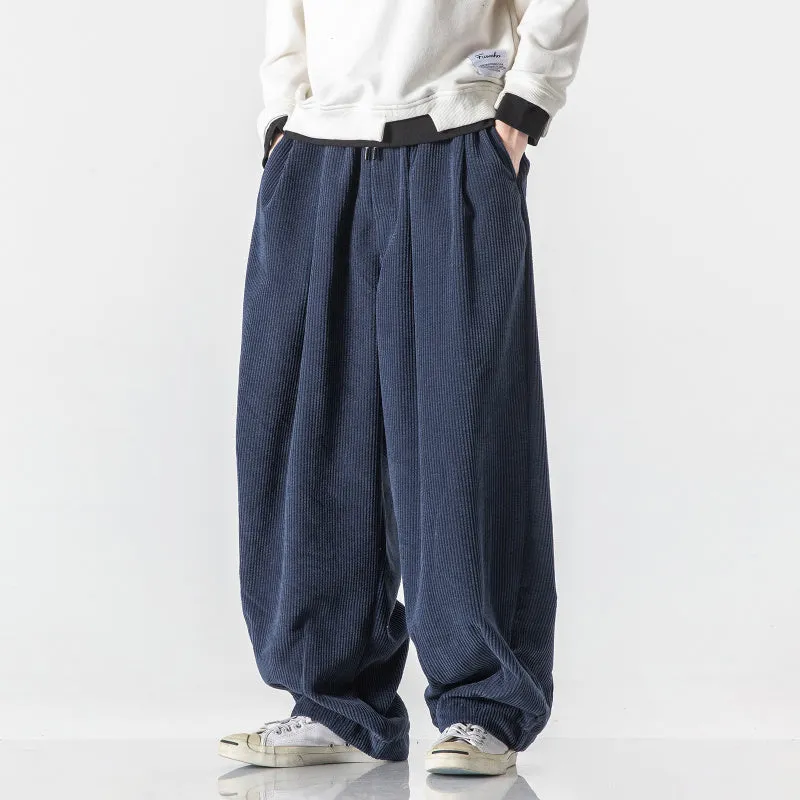 Retro Corduroy Straight Leg Pants