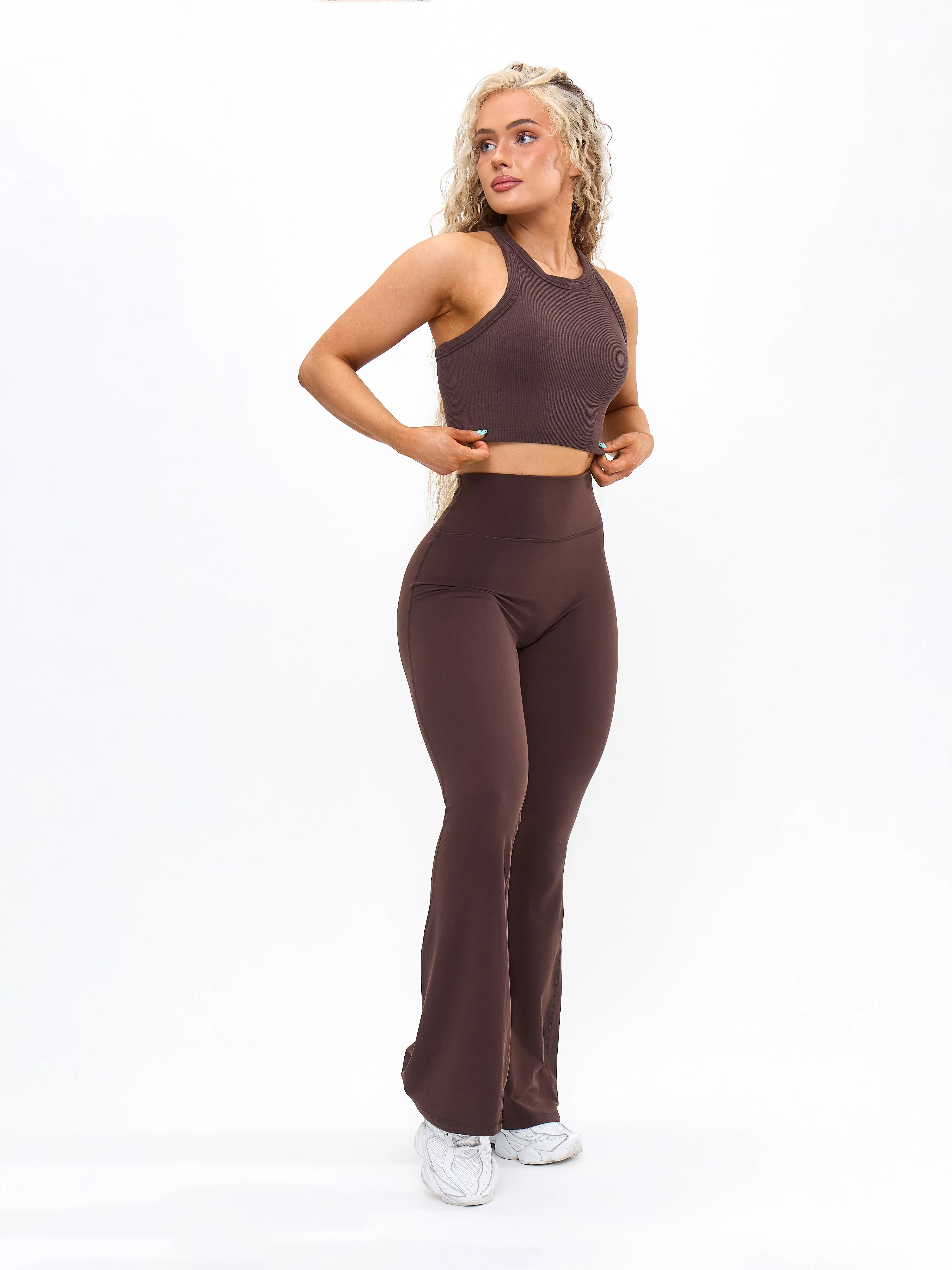 Ribbed Seamless Tank - Journey Dark Brown