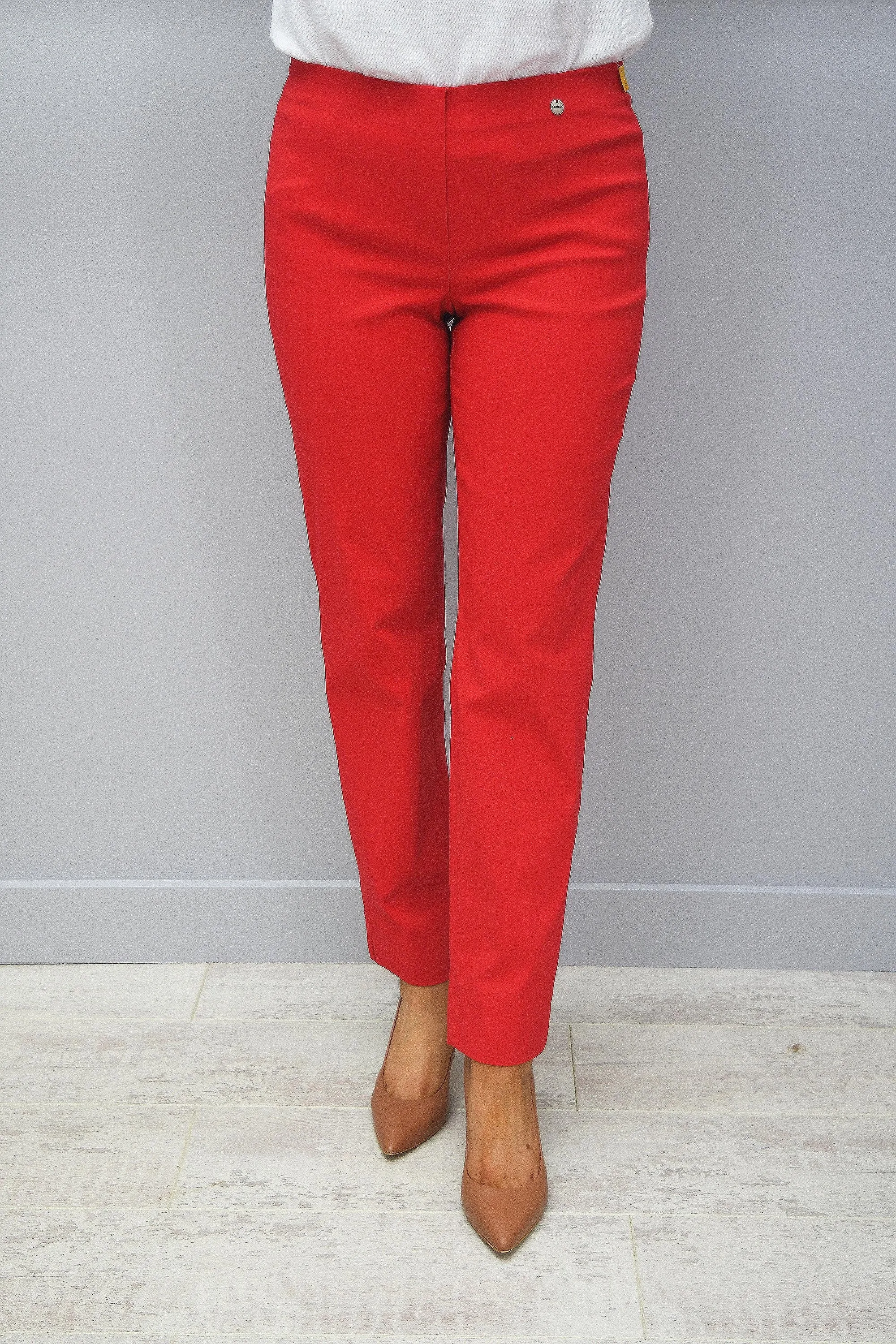 Robell Marie Red Petite 29" Trousers - 51412 5499 40K