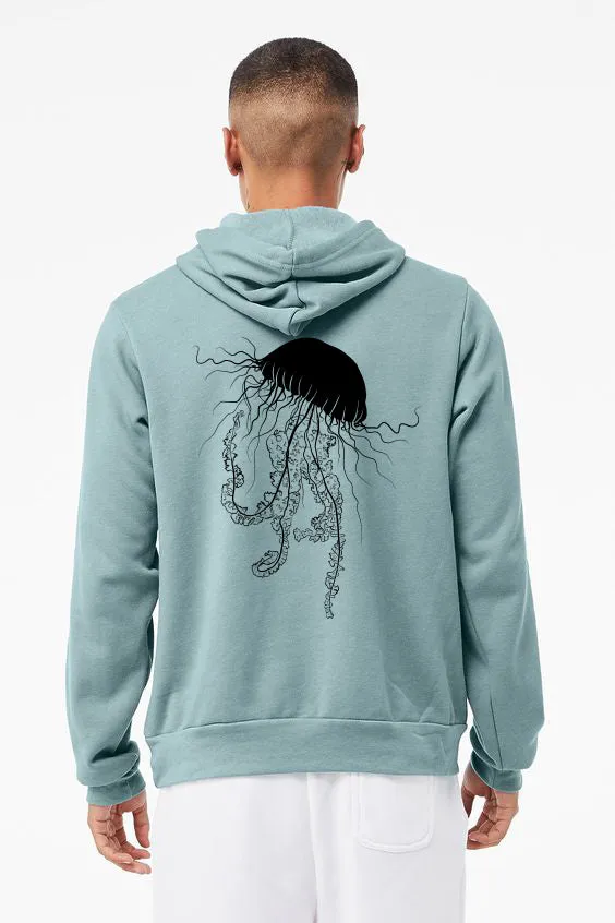 Sashay Jellyfish Ultra Soft Sponge Fleece Pull Over Hoodie