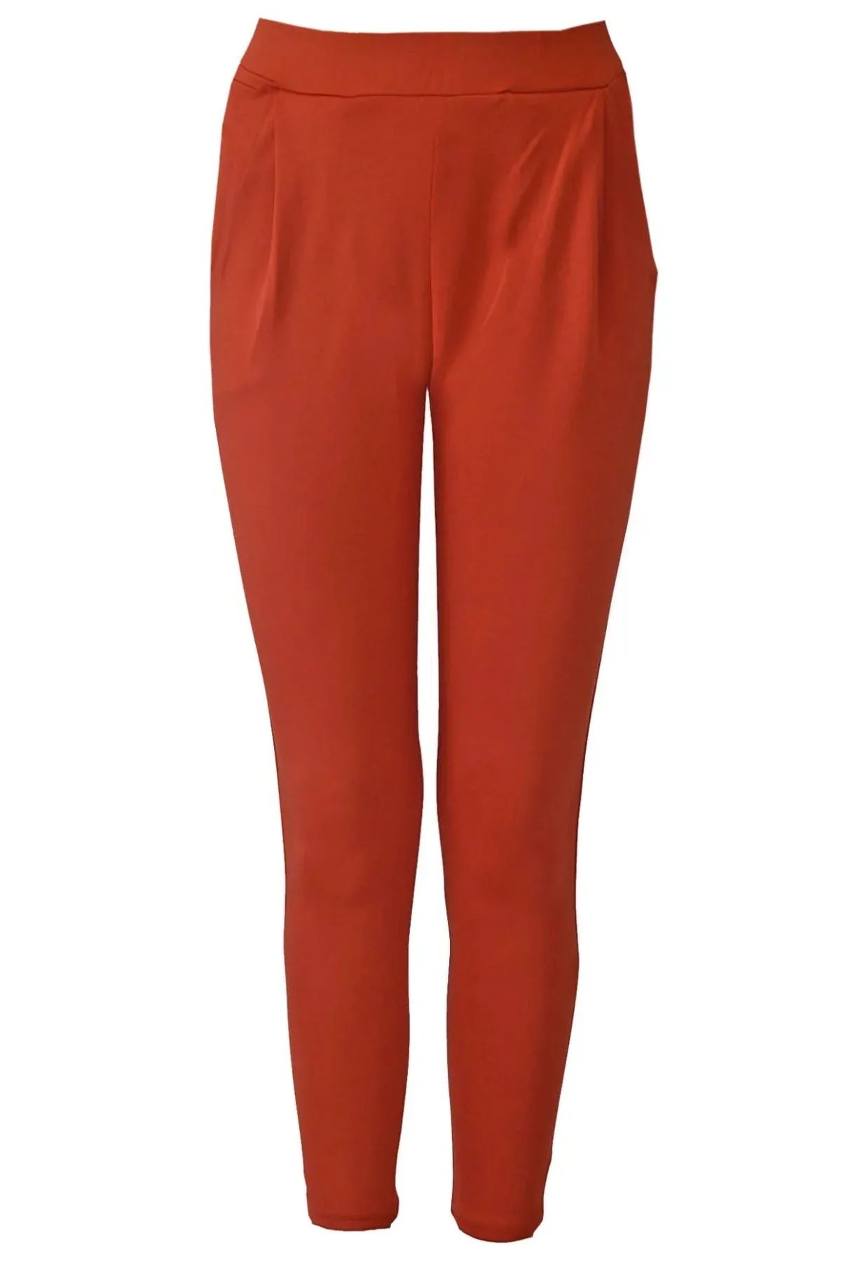 Scuba Pleat Front Crop Trousers