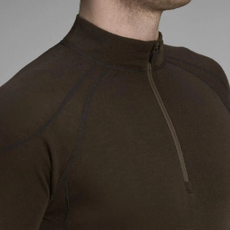 Seeland Climate Mens Merino Wool Base Layer Set - Clay Brown