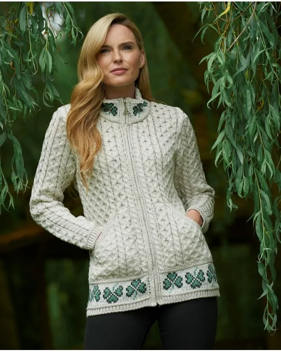 Shamrock Zip Sweater