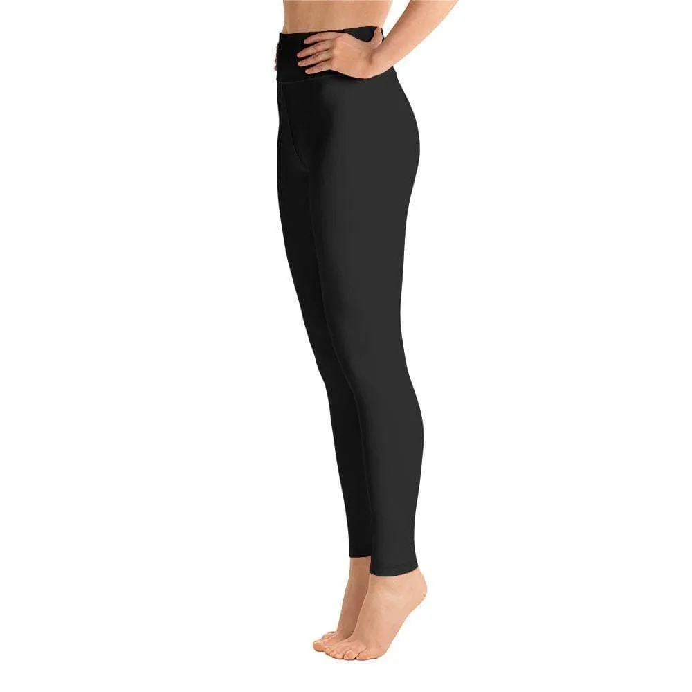 Shark Attack (Black) ~ High-Waist Leggings