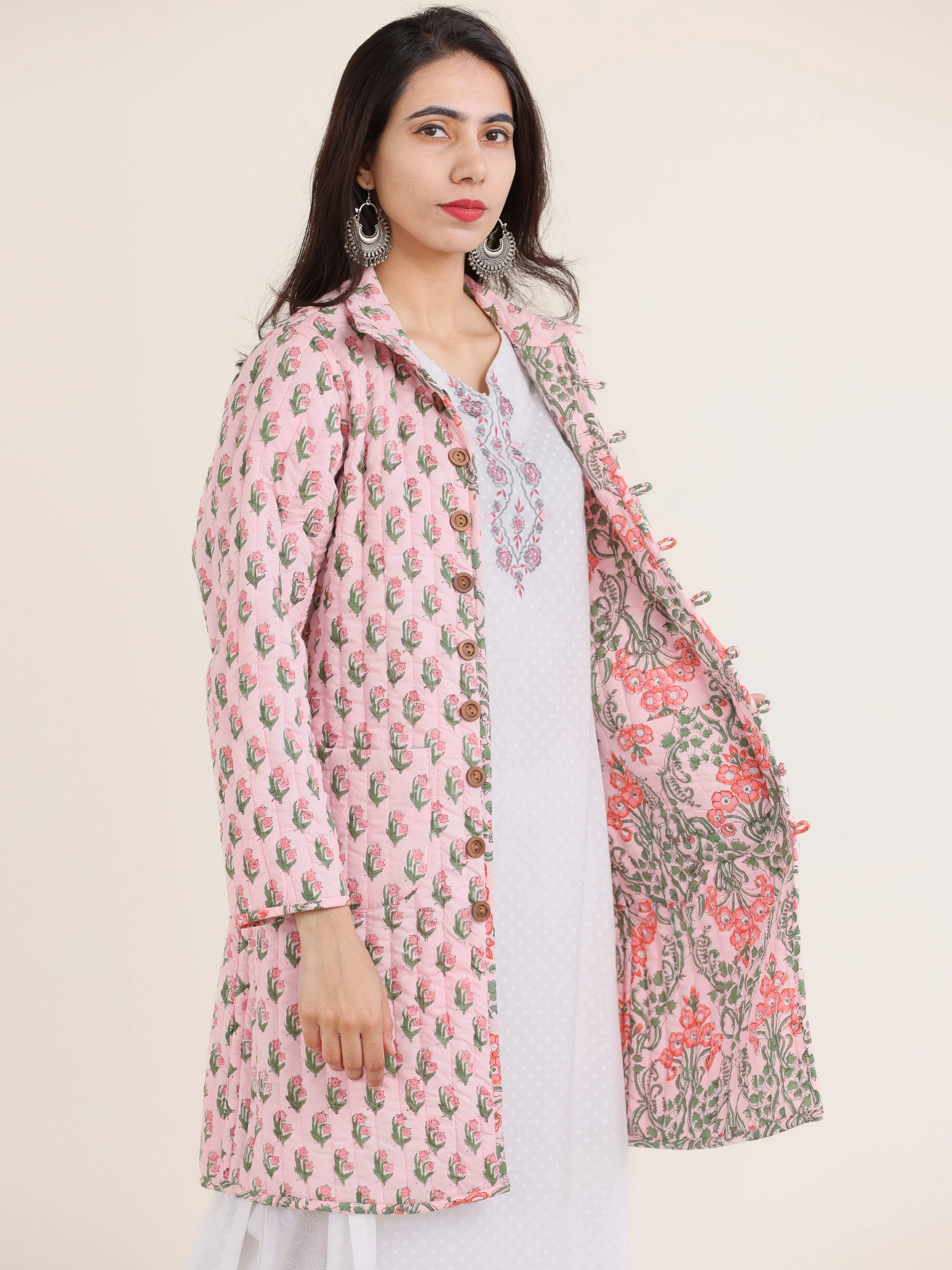 Shishir Aarya Quilted Reversible Jacket