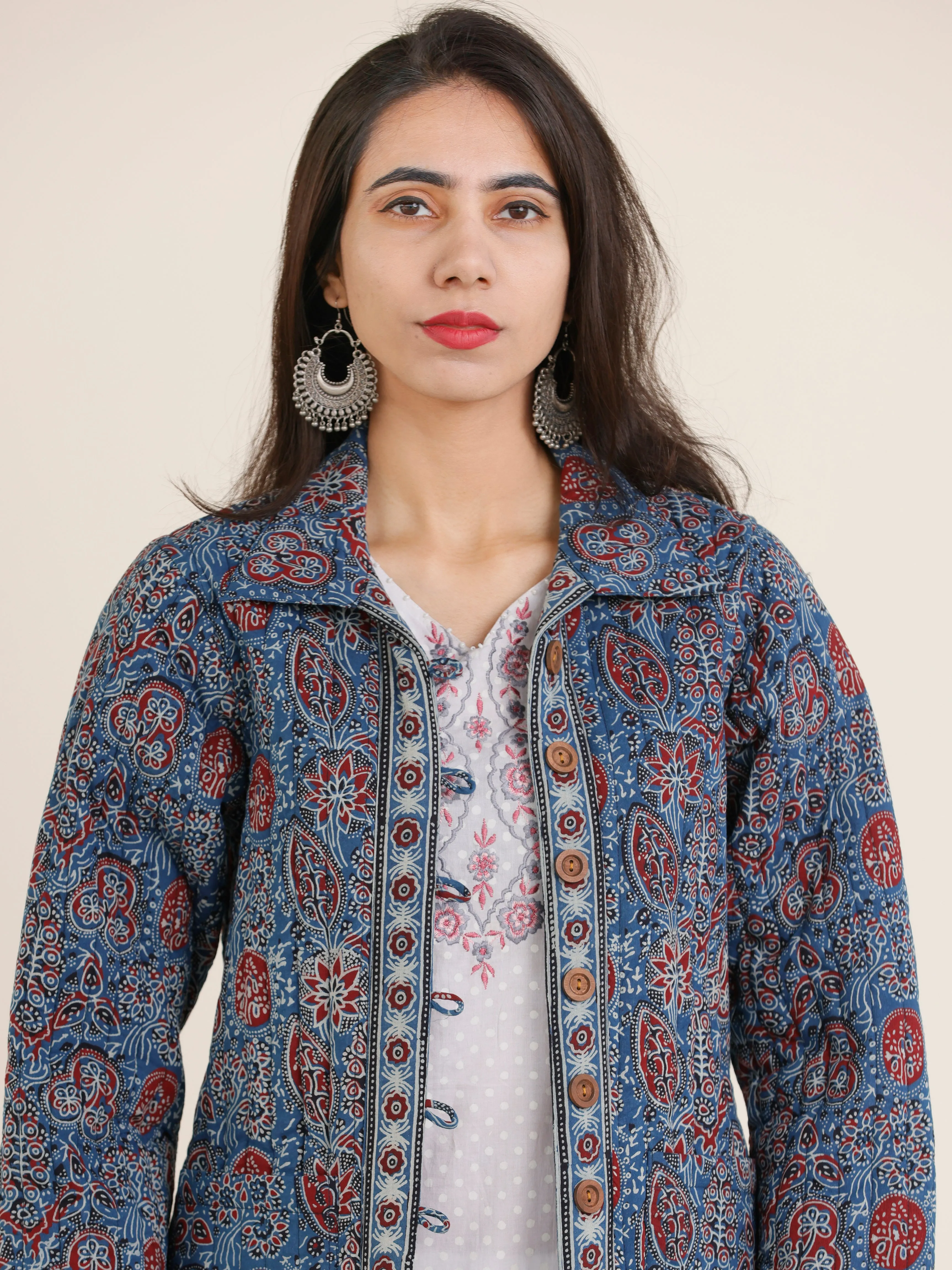 Shishir Roheen Ajrakh Quilted Reversible Jacket