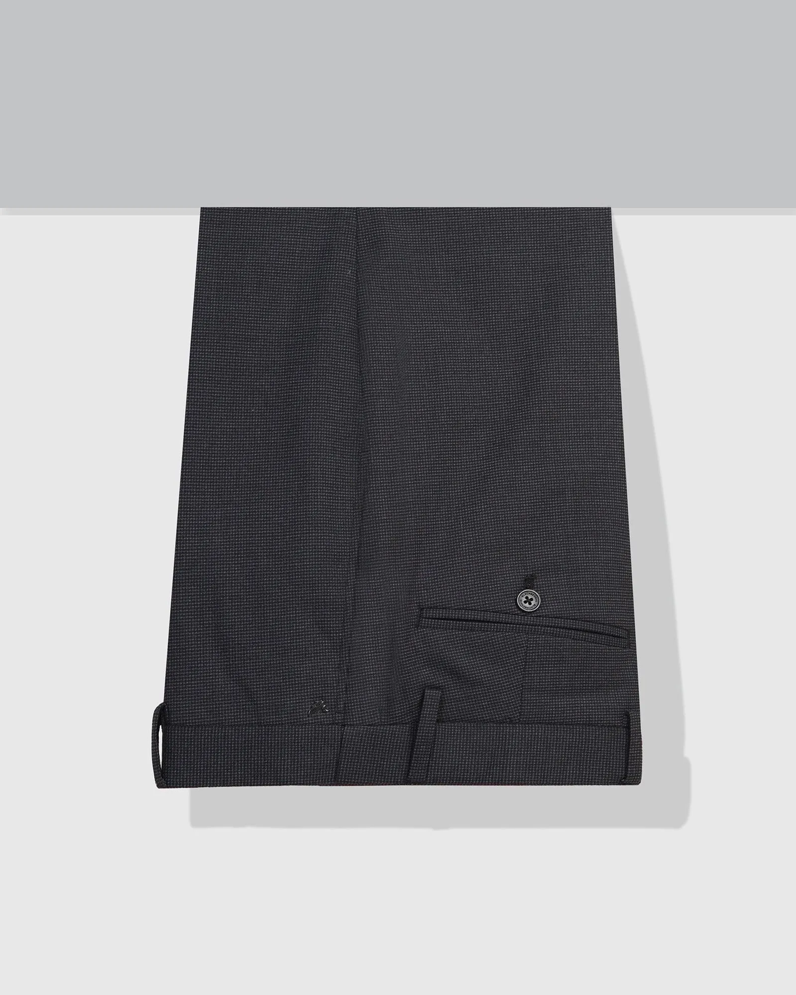 Slim Fit B-91 Formal Black Textured Trouser - Ford