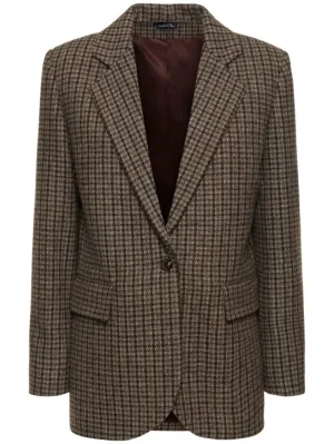 Soeur   Sevres single breast wool knit jacket 