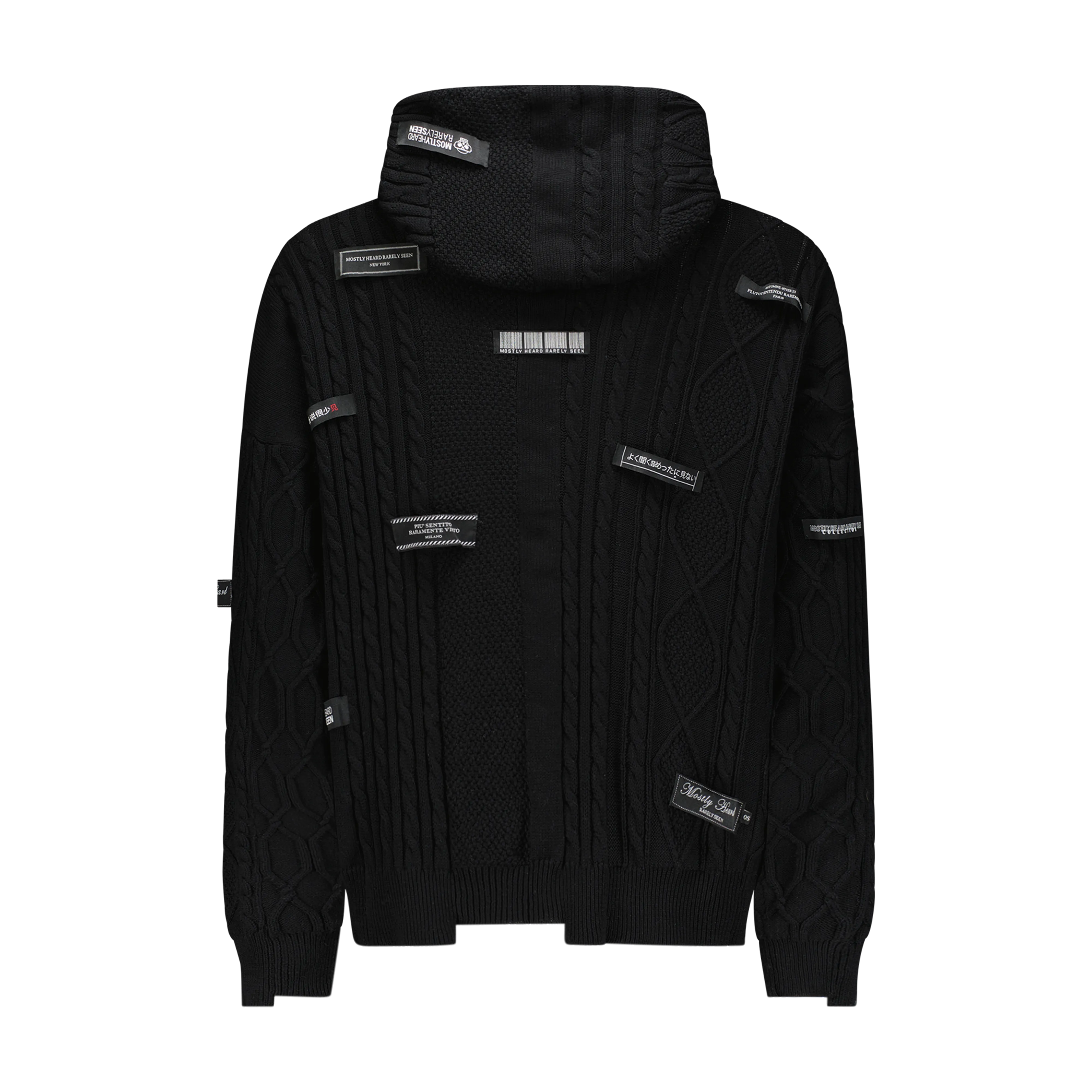 SPLICED SWEATER HOODIE