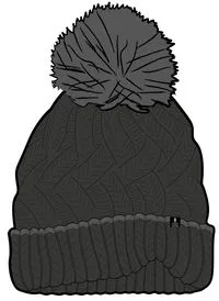 Stoke Bobble Hat - Faded Black