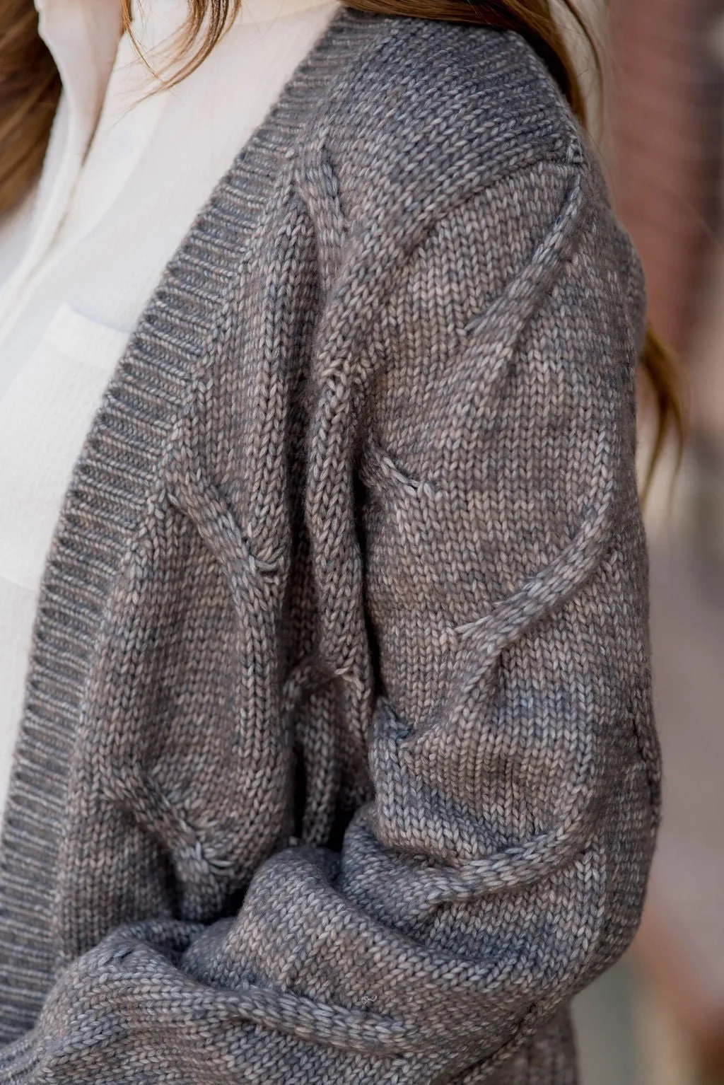 Subtle Raised Patterned Cardigan