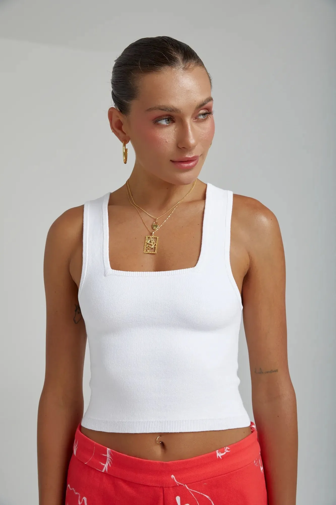 Summi Summi - Knit Tank White