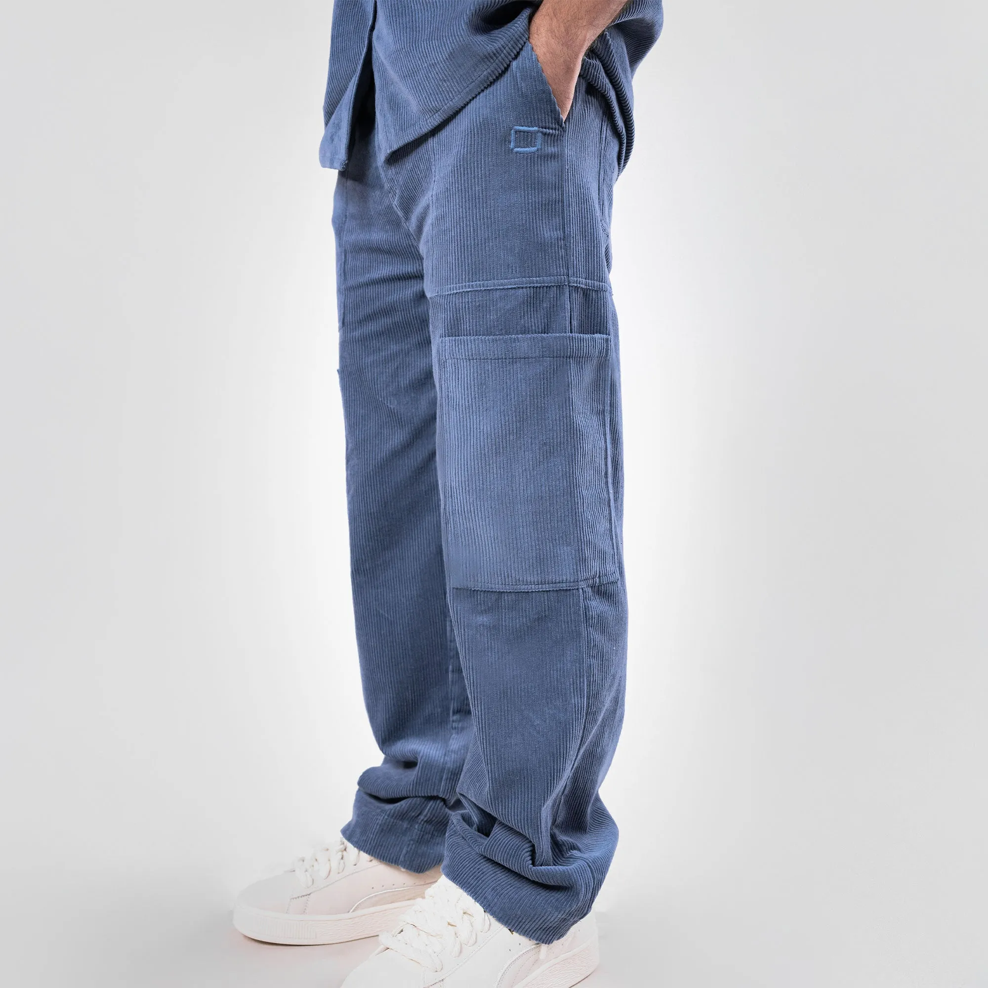 SUPERKICKS | CORDUROY PANT { ESTATE BLUE