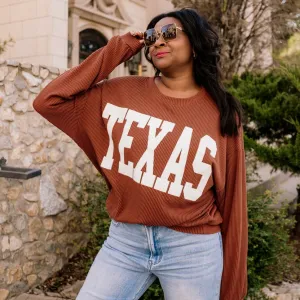 Texas Comfy Corded Graphic Sweatshirt