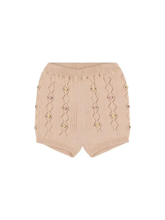 The New Society   Organic cotton knit shorts 