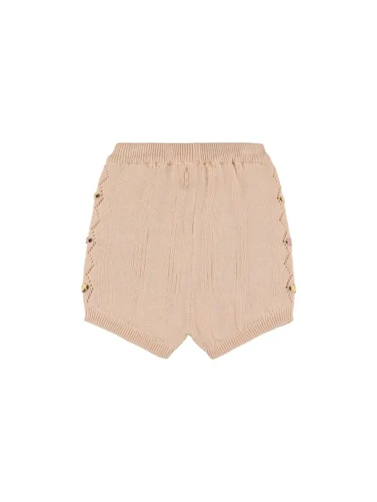 The New Society   Organic cotton knit shorts 