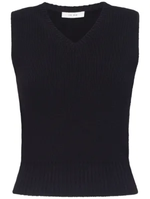 The Row   Comi cashmere blend knit vest 