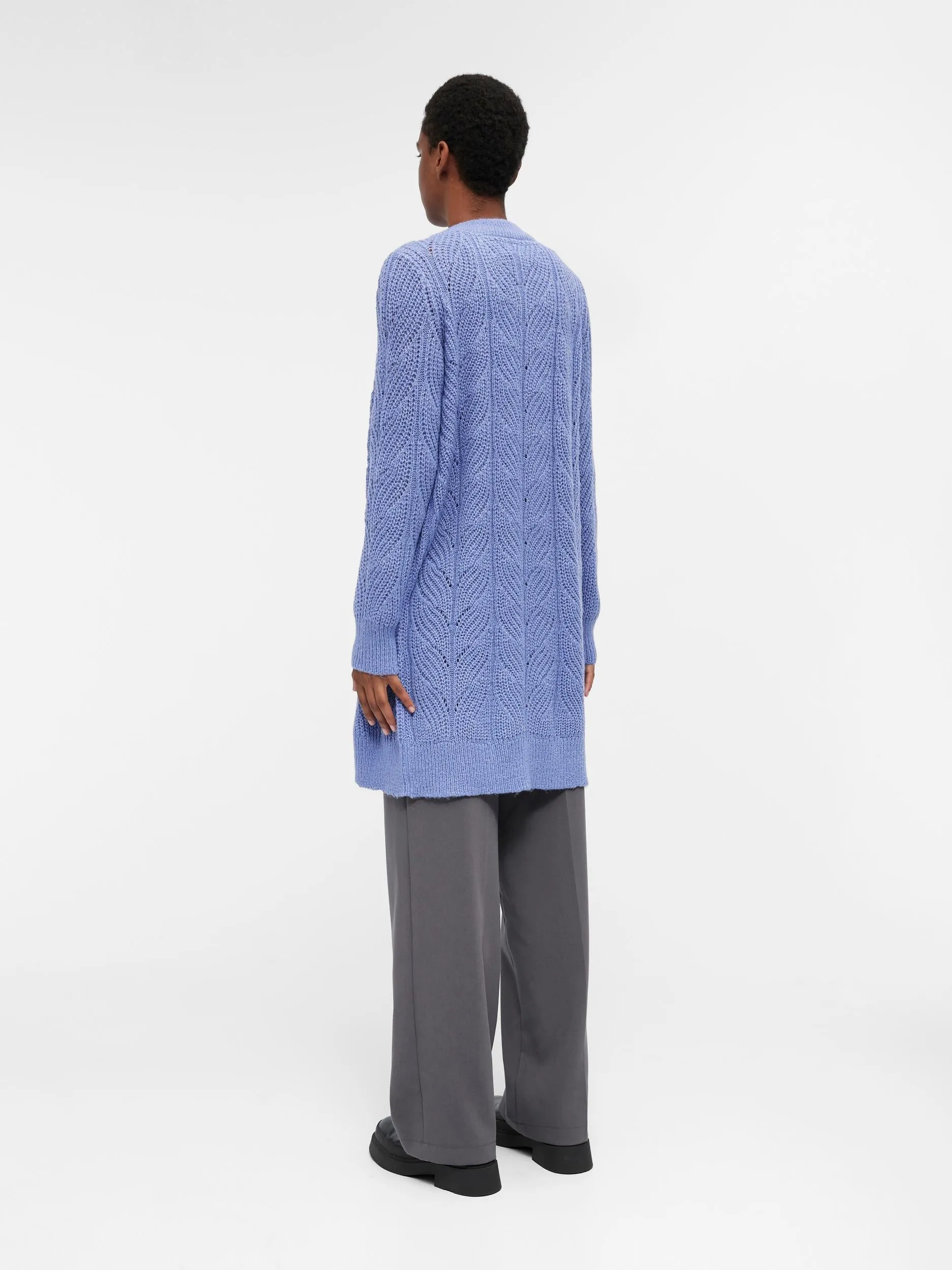 THELMA OPEN KNIT CARDIGAN (PERSIAN/MELANGE)