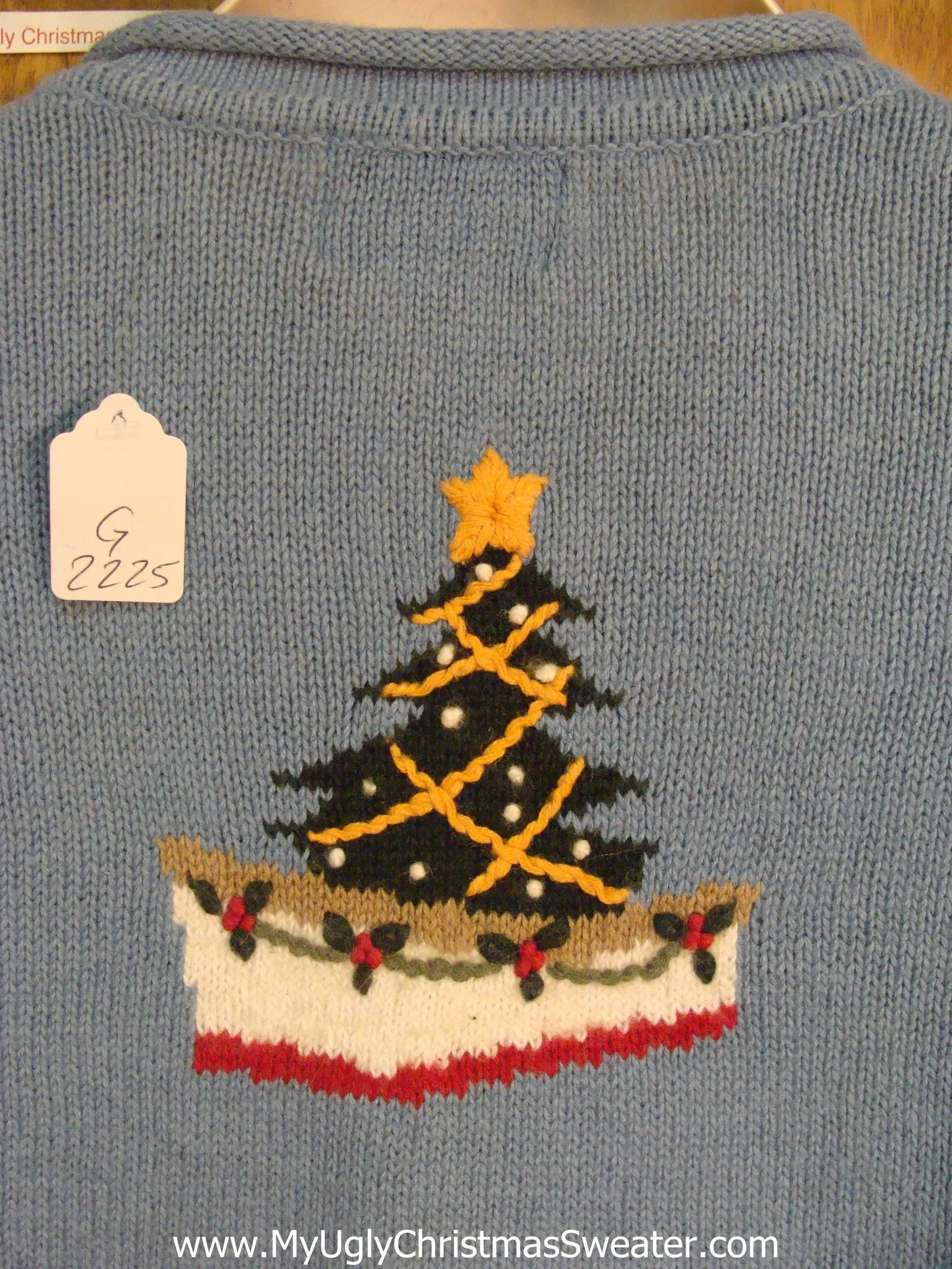 Tropical Lighthouse Themed Light Up Ugly Xmas Sweater