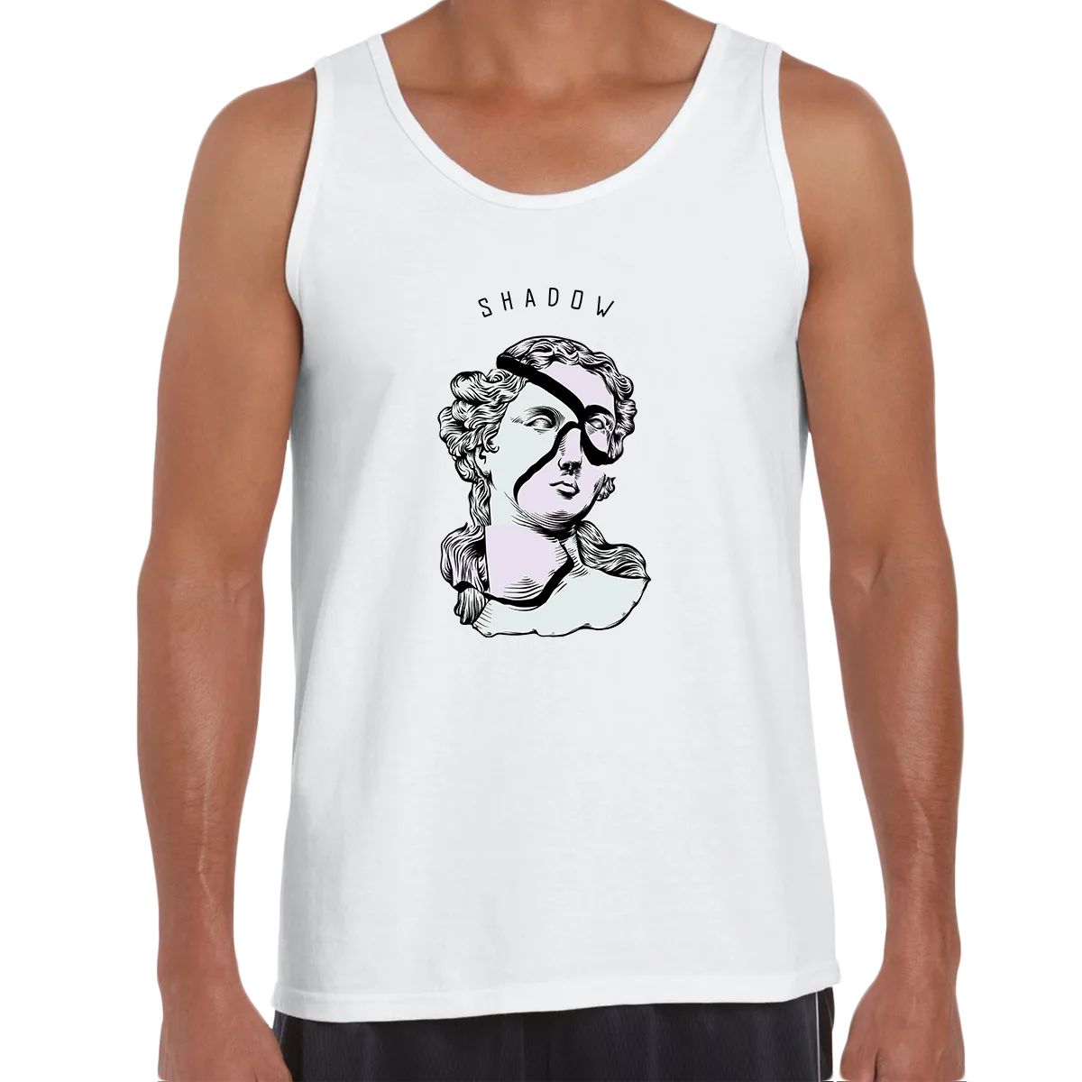 Unisex Antique Surreal and Abstract Sculpture Tank Top