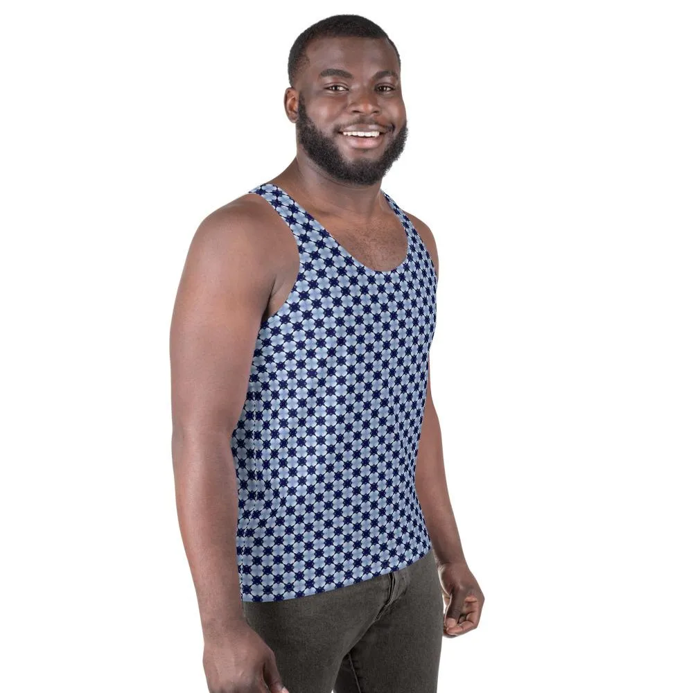 Unisex Blue Stars Tank Top