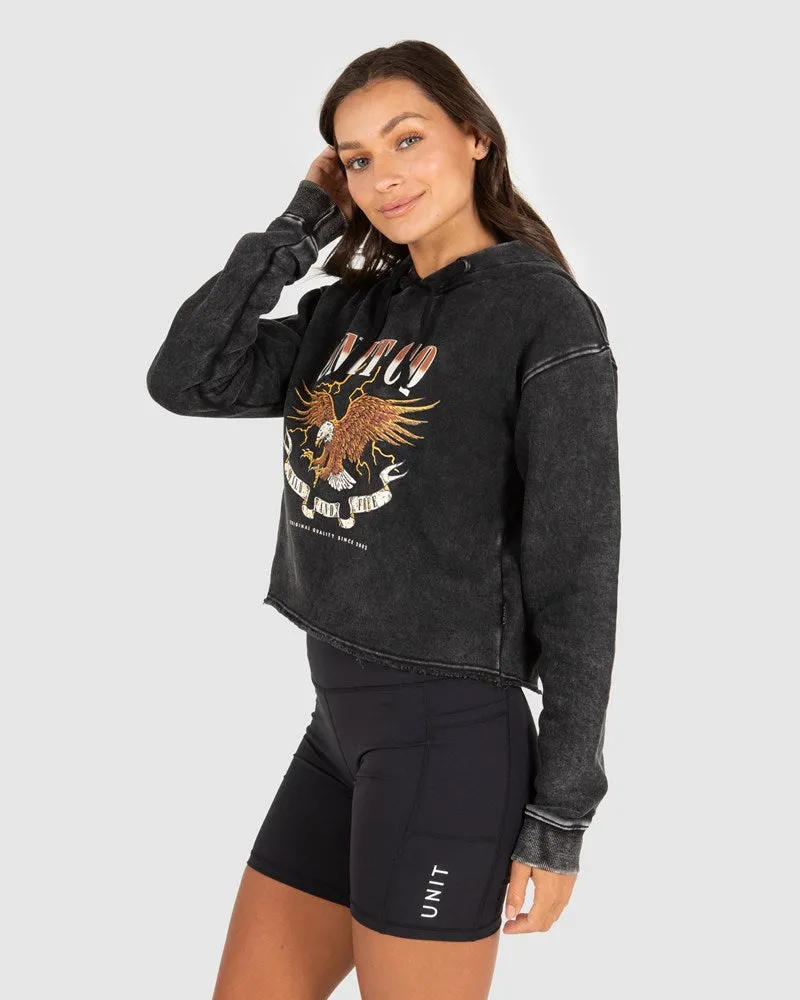 Unit Twilight Ladies Cropped Hoodie