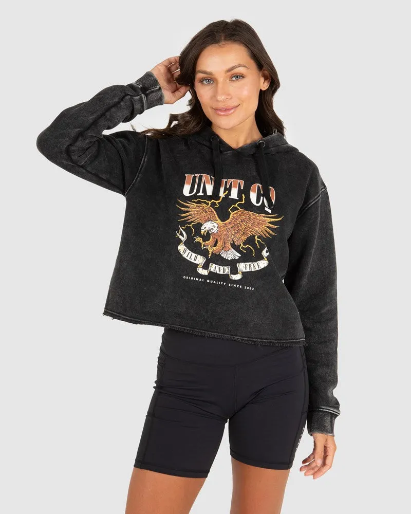 Unit Twilight Ladies Cropped Hoodie