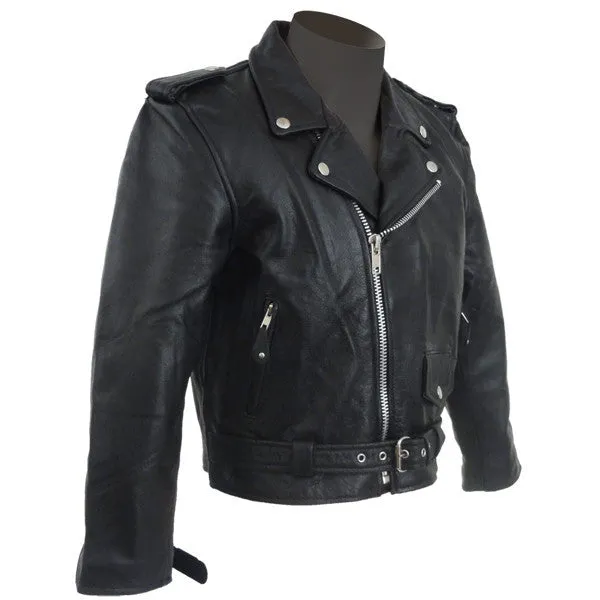 VK515 Kids Motorcycle Leather Jacket