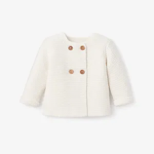 Whisper White Sofia   Finn Knit Baby Cardigan