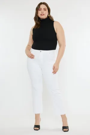 White Slim Straight Jeans