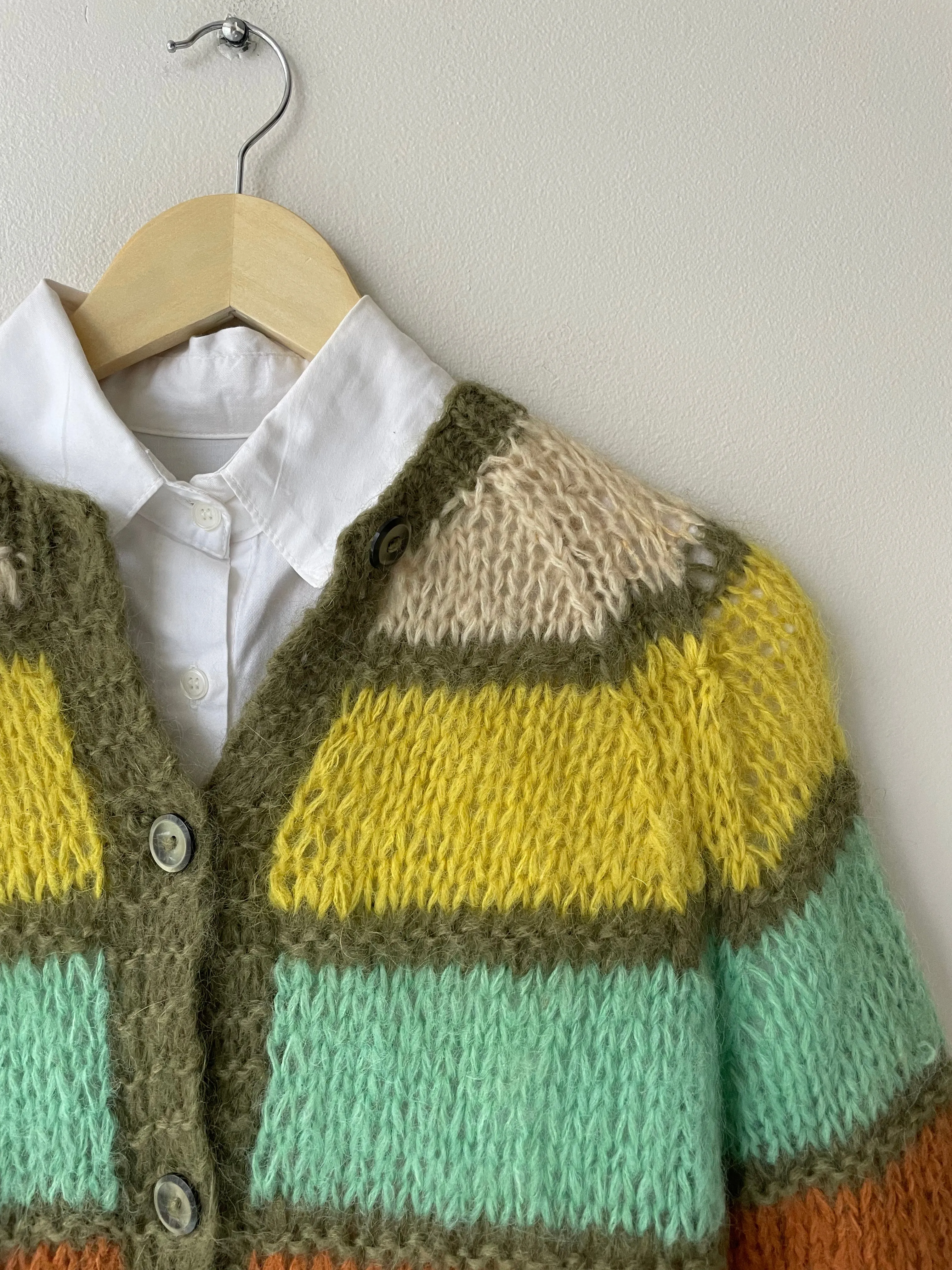 Winter Citrus Mohair Cardigan | 1960s