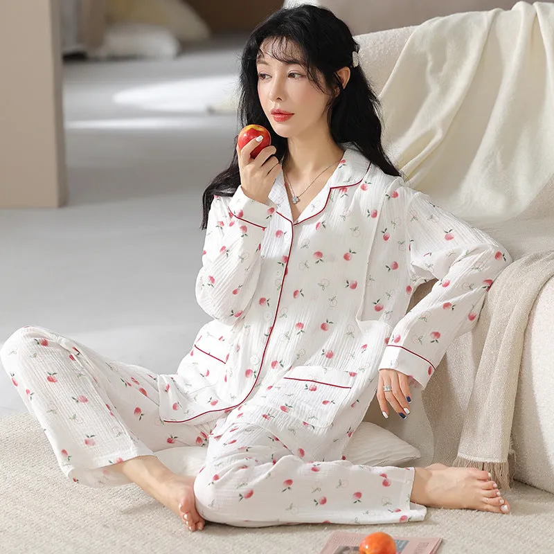 Women's Spring And Autumn Pure Cotton For Postpartum Clothing And Pajamas