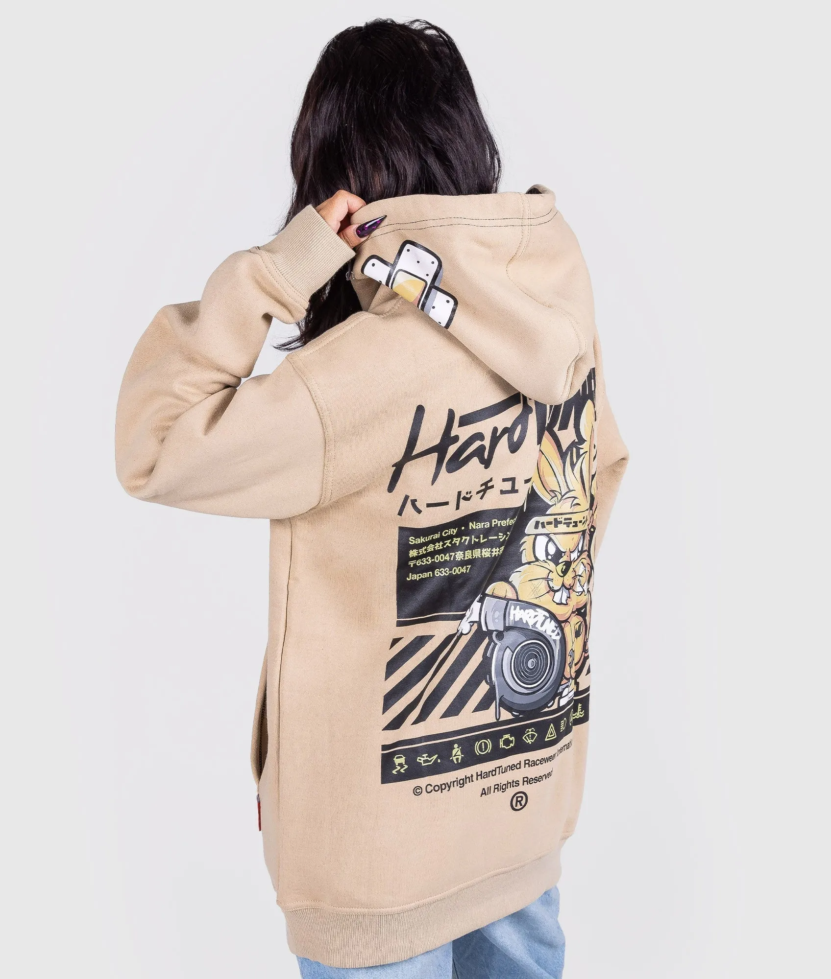 Women's Turbo Bunny Hoodie - Tan