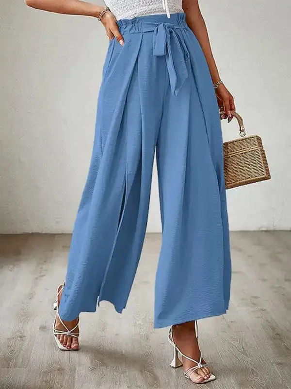 Women’s Wide Leg Trousers With High Waist.